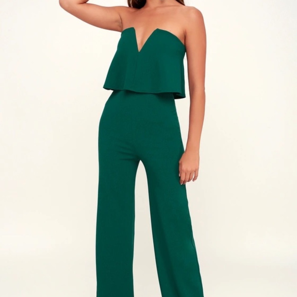 Emerald Green Jumpsuit by Lulus XS